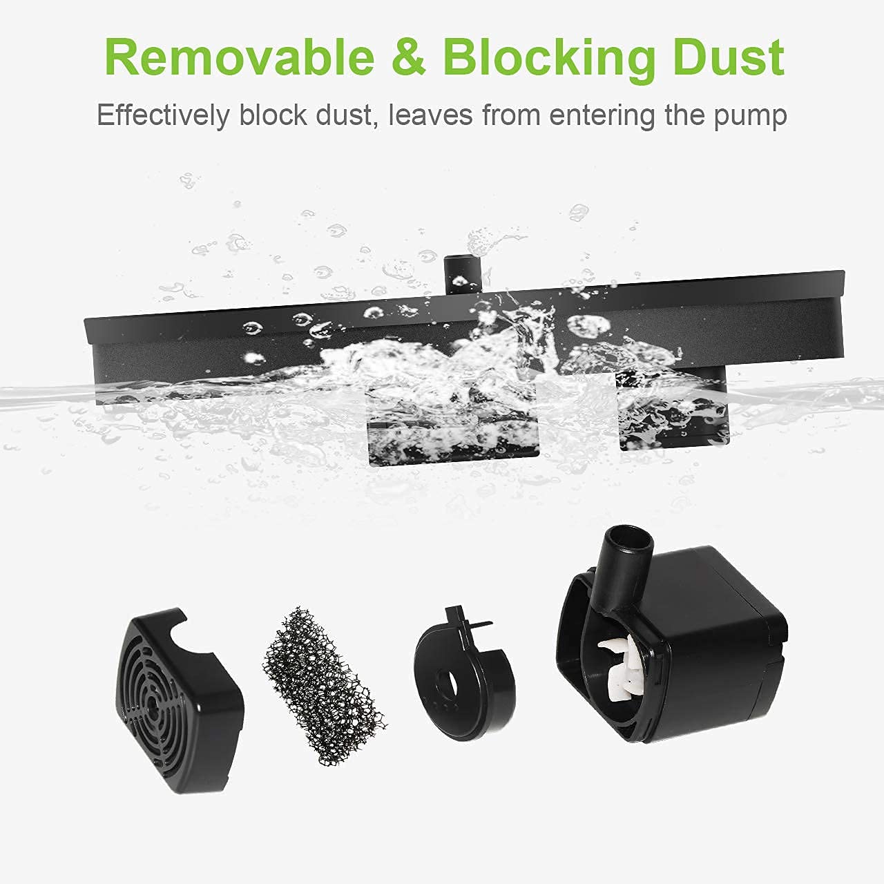 Verilux Solar Water Pump Solar Fountai for Garden with 11 Nozzles, Solar Power Water Fountain, Floating Fountain Pump for Bird Bath, Small Pond, Pool, Fish Tank,Garden Decoration