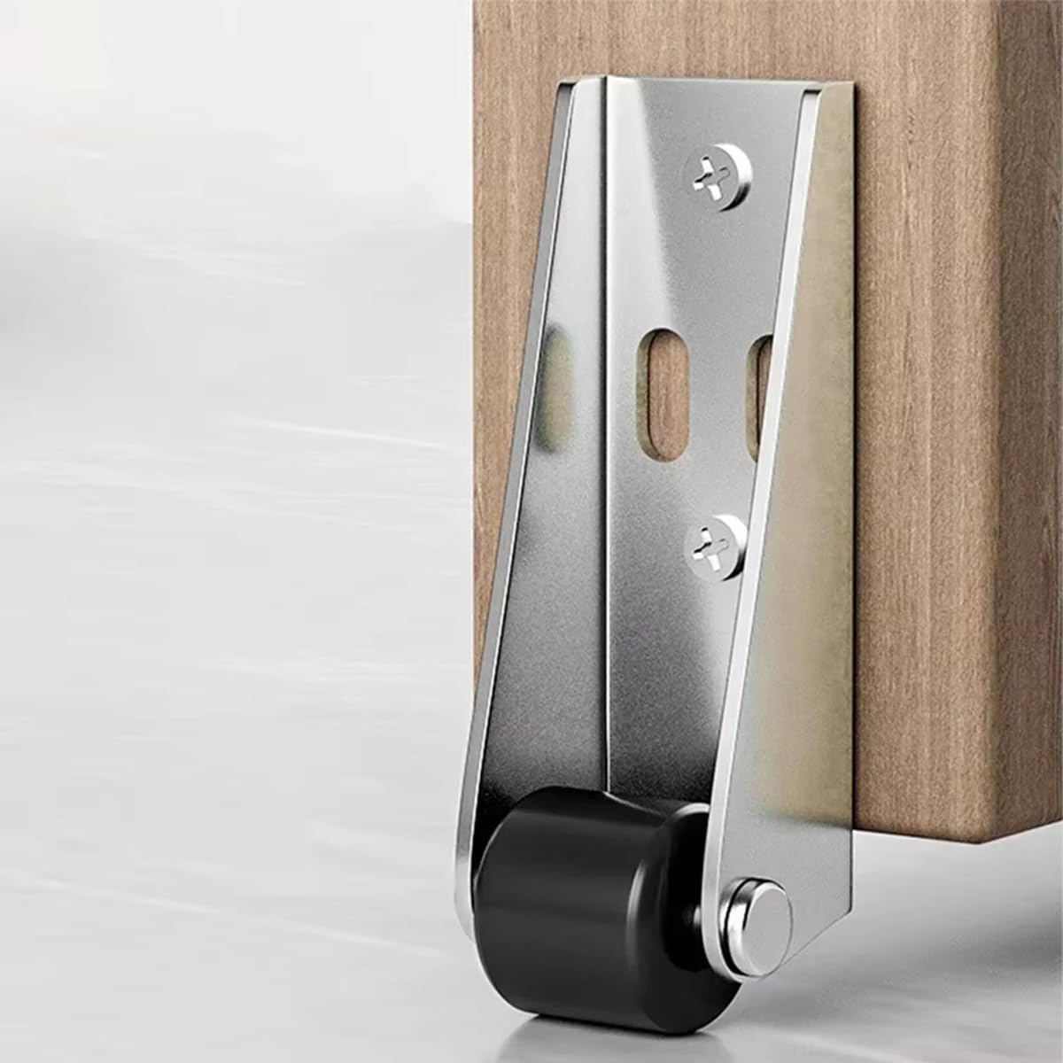 Serplex Rigid Caster for Heavy Door Robust Metal Caster Silent Screw Fixed Caster 2.68 inches Long Heavy-Duty Casters