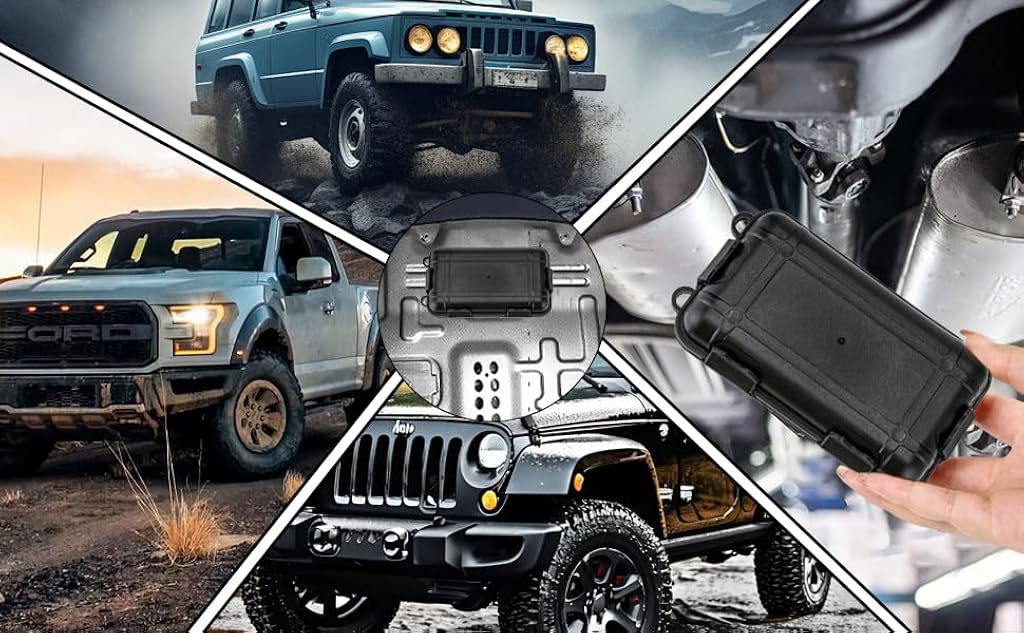 ZIBUYU® Key Box For Under Car Hidden Key Holder For Outside With Magnet for Storage Spare Key A Compartment GPS Case Outdoor Waterproof Keychain Lock Box