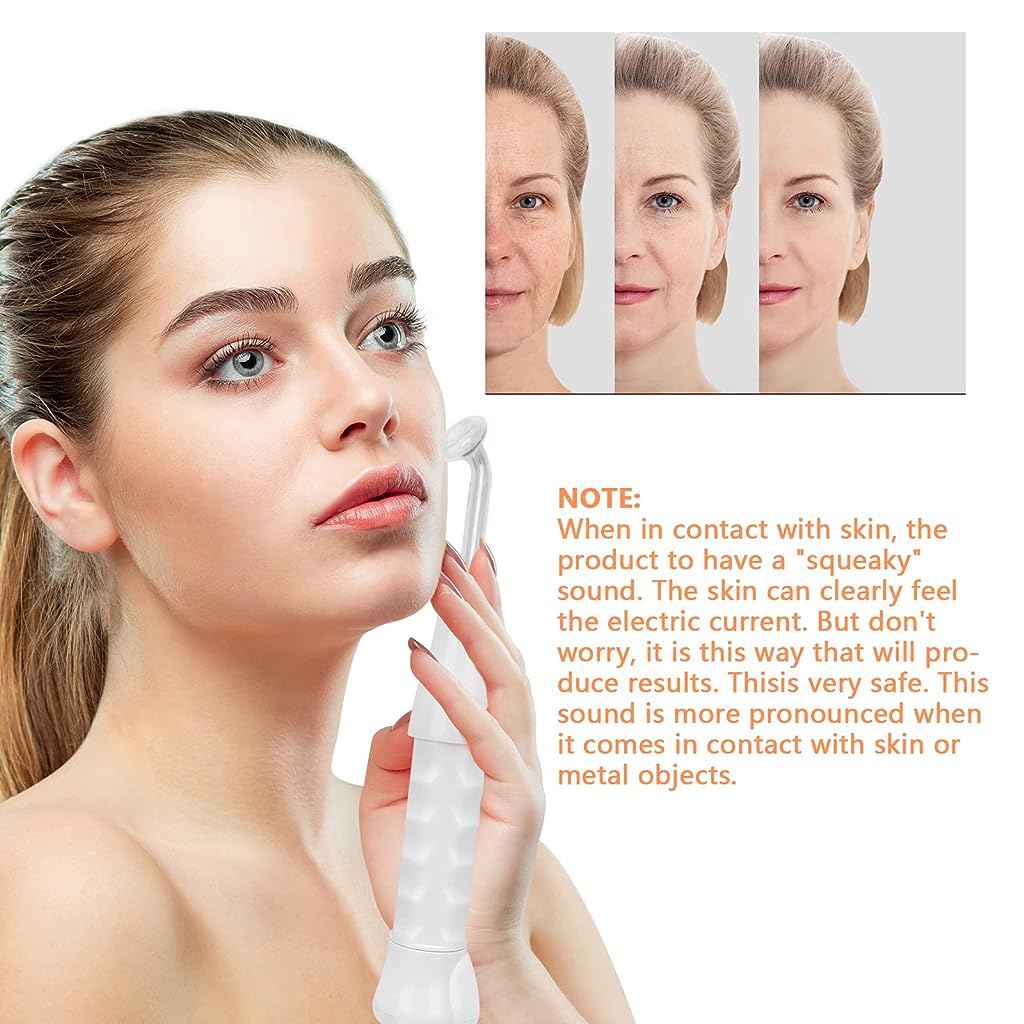 HANNEA Facial Massager for Women High Frequency Facial Machine Electric Beauty Facial Massage Portable Handheld High Frequency Facial Skin Wand Machine with 4 Different Tubes