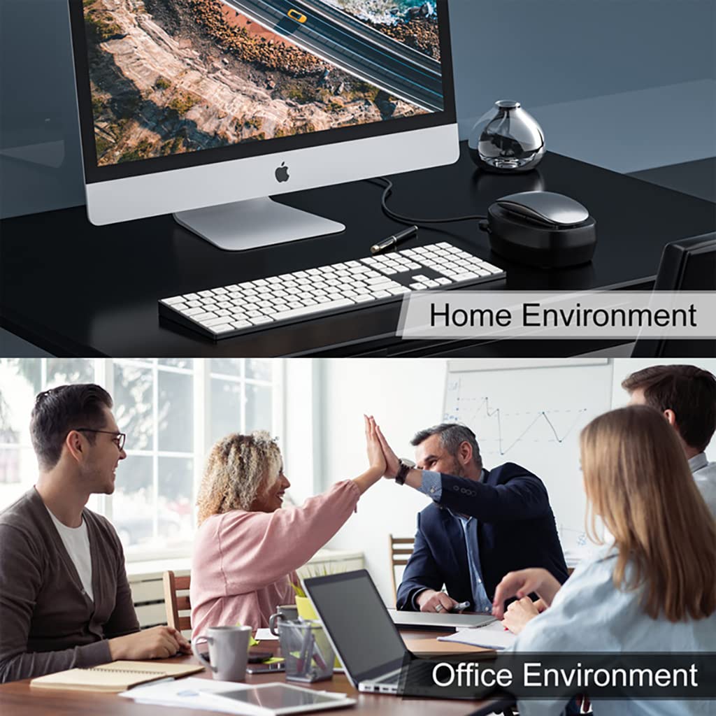 ZORBES Undetectable Plug & Play Mechanical Mouse Mover Jiggler Device for Keeps PC Active, Laptop,Work from Home, Randomly Mouse Movement
