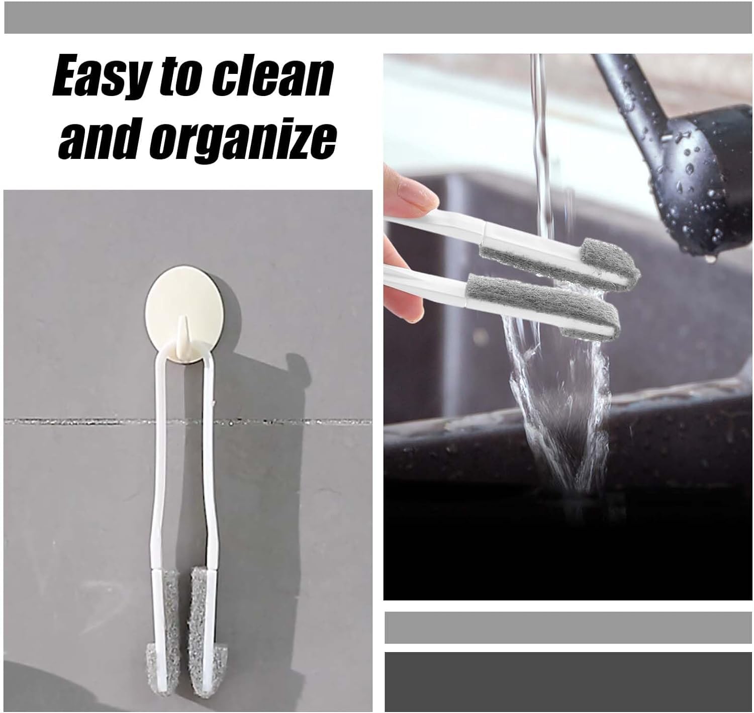 HASTHIP Window Blinds Cleaning Brush with 6 Replacement Cleaner Heads, Gap Brush for Cleaning Gap Master Brush Mini Gap Cleaning Brush for Gap, Seam, Car Air Vents, Car Window Gap, Roller Blinds