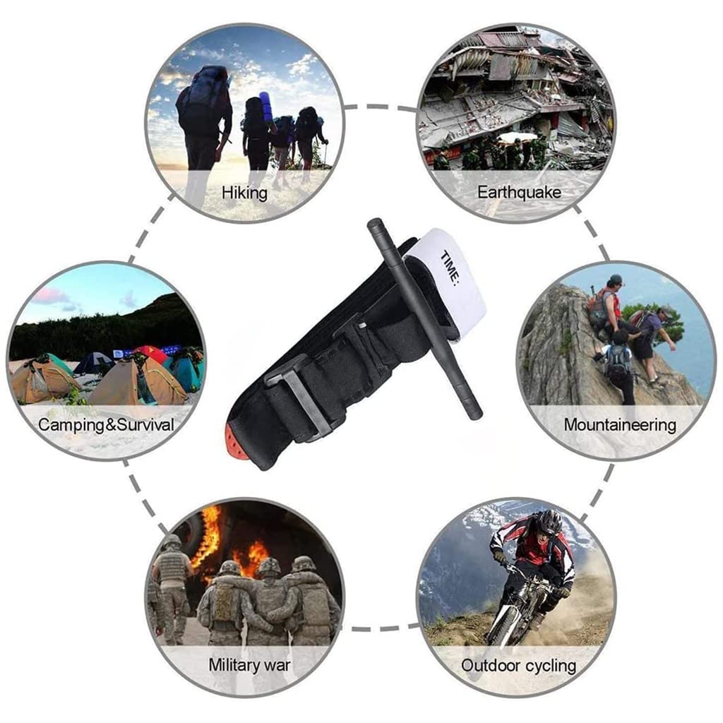 Proberos Military Tourniquet for Outdoors Camping Survival, Adjustable Emergency Tourniquets, One-Handed Tourniquet, Quick Release Tourniquet with Buckle, First Aid Equipments