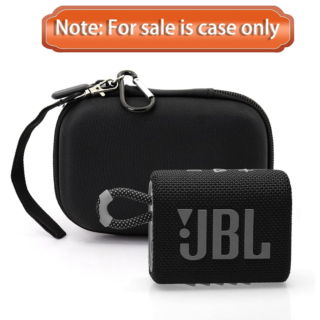 ZORBES Carrying Case for JBL Go 4/Go3 EVA Hard Case for JBL Go 4/Go3 Anti-Scratch Carry Bag with Hand Strap Fashion Travel Hard Shell Case for JBL Go 4/Go3 Accessory Bag for JBL Go 4/Go3