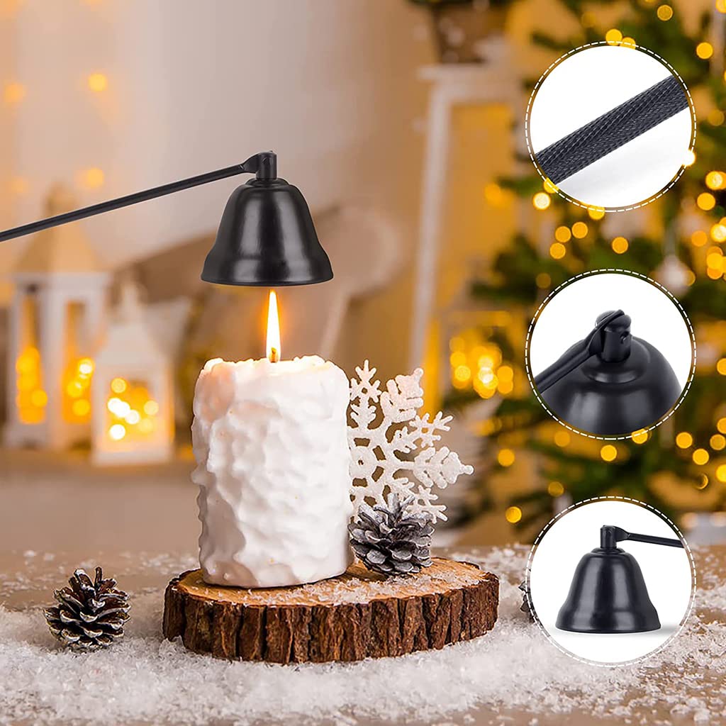 HASTHIP Candle Snuffer with Long Handle, Candle Snuffers Accessory, Candle Wick Snuffer for Putting Out Candles Flame Safely, Aromatherapy Candles, Jar Candles, Candle Lovers