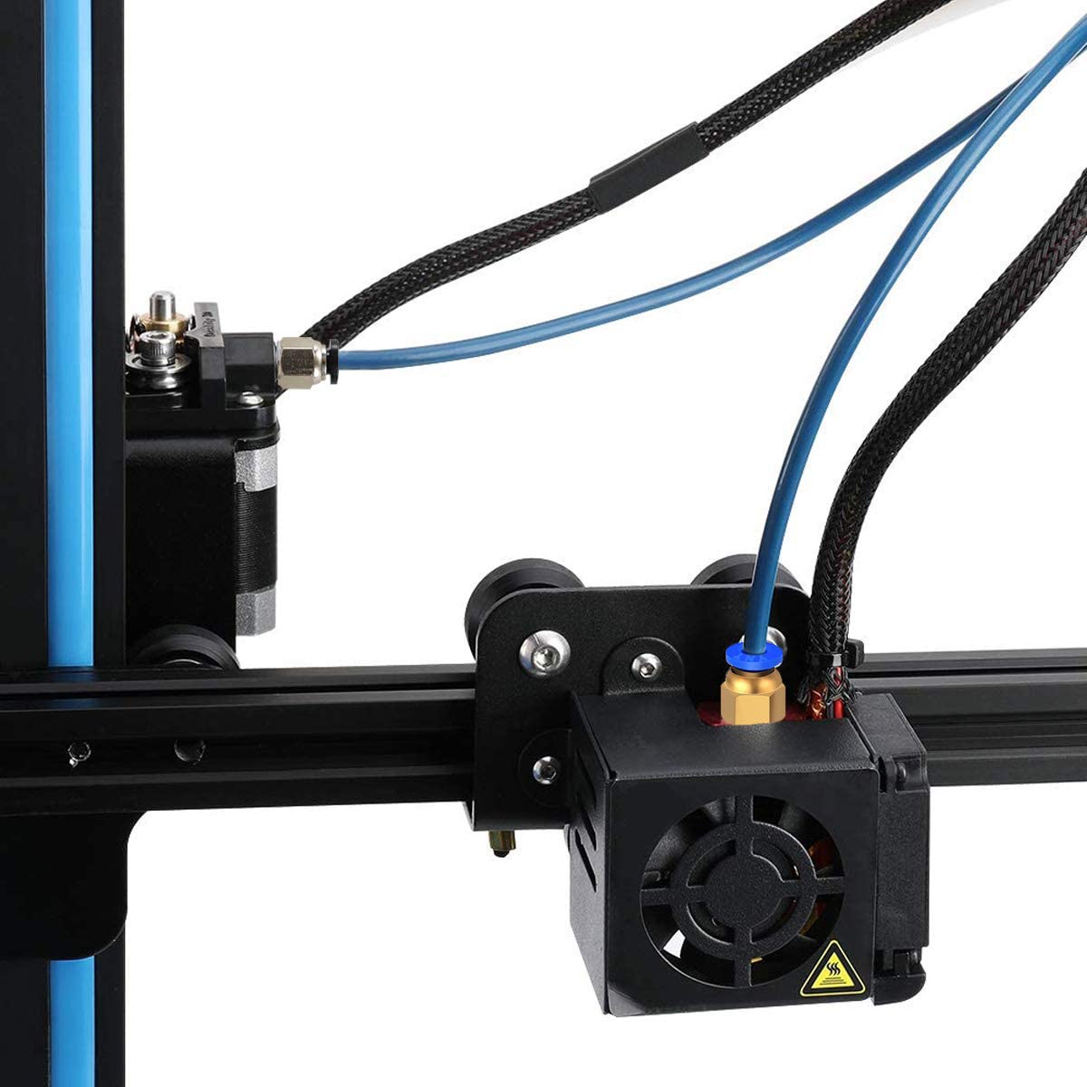 HASTHIP Upgrade 3D Printer Kit with Capricorn Premium XS Bowden Tubing 1M, PTFE Teflon Tube Cutter, Pneumatic Fittings and MK8 Socks and Extra Nozzles for Ender 3/3 Pro/ 5/ Vyper/Voxelab Aquila