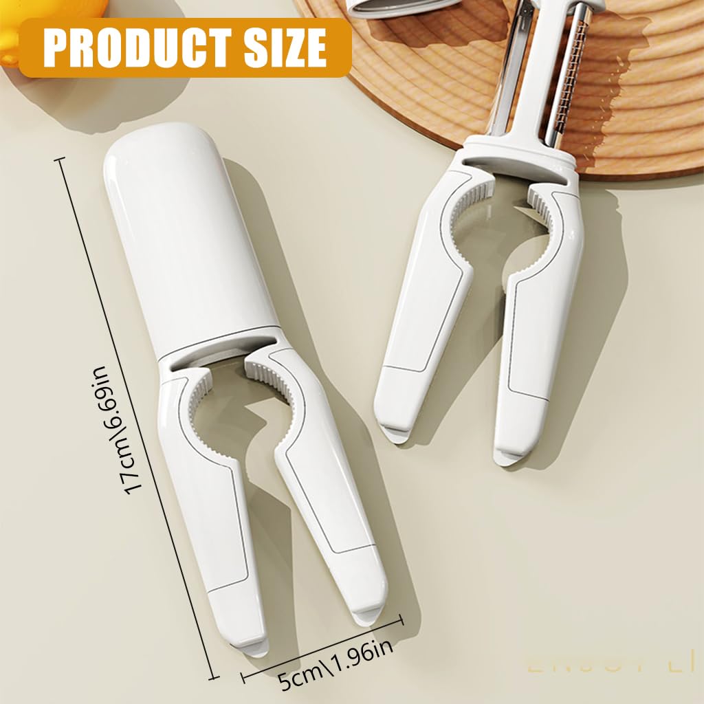 Supvox Kitchen Peeler Multifunctional 5 In 1 Kitchen Peeler Grater Bottle Opener Zip-top Can Opener Fruit Core Remover Stainless Steel Kitchen Peeler with Ergonomic Handle for Vegetables and Fruits