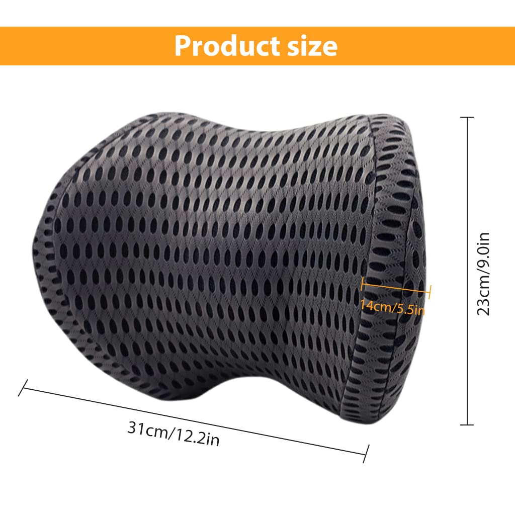 PALAY Car Neck Rest Pillows, Car Seat Cushions Neck Pillow for Car, Breathable Memory Foam Car Pillows and Cushions Neck Rest for Car, Car Headrest Pillow Neck Support Pillow with Detachable Pillow Cover