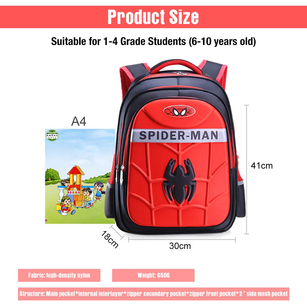 PALAY School Bags for Girls Boys Trolley Bag Primary School Backpack with 6 Wheel, Detachable Wheel Stand with Puller School Bag for 1-5 Grade Students