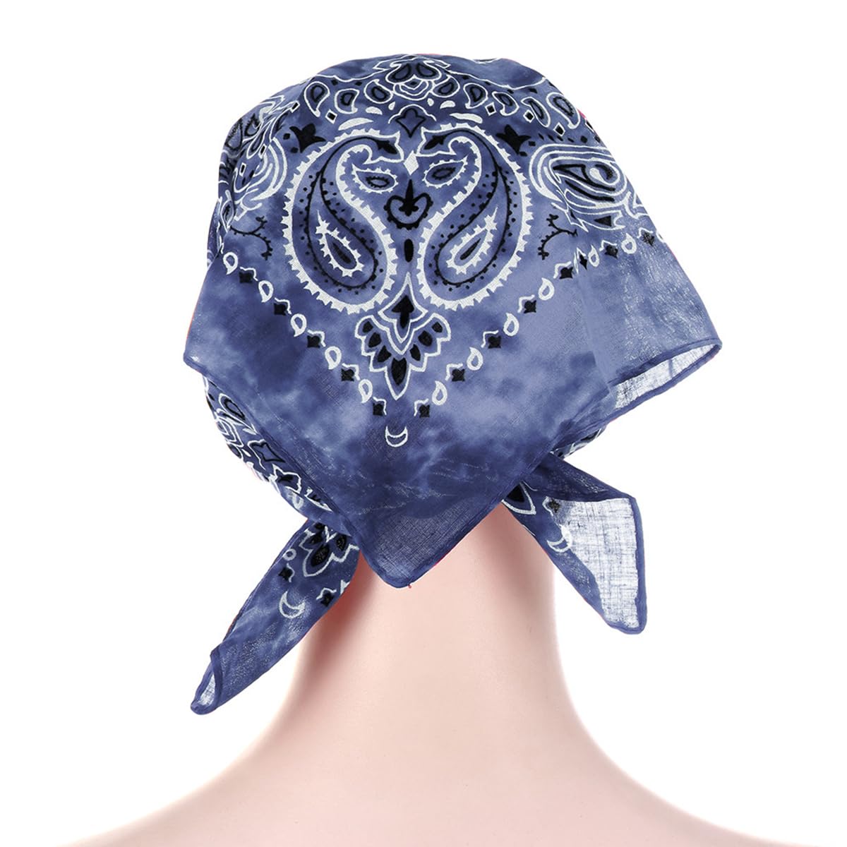 PALAY Beach Hat Silk Head Wrap Hat for Women Headscarf Hat Square Scarf Cap Tie Back Head Wrap Hat Summer Fashion Sun Hat Breathable Head Wrap Hat