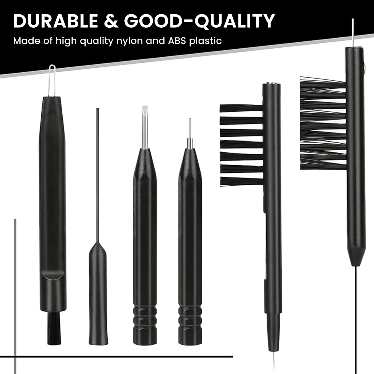 HANNEA Hearing Aid Cleaning Kit, Set of 8pcs Hearing Aid Cleaning tools with Storage Case & Magnifier, Hearing Aid Cleaning Brushes Earphone Cleaning Kit for Hearing Aid, Earbuds, Earphone