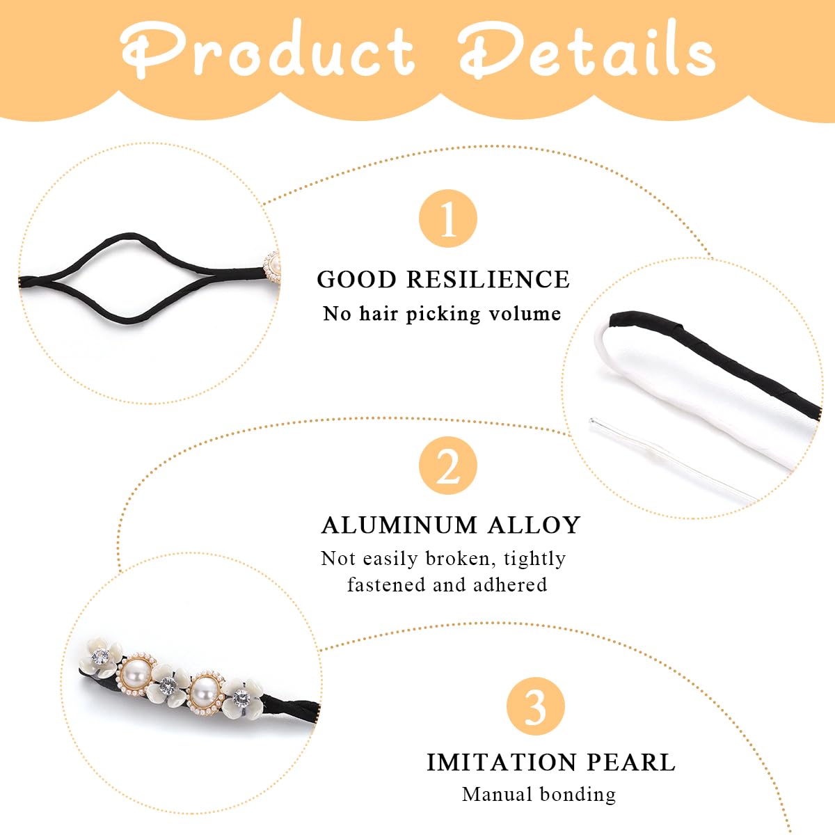 PALAY 4pcs Hair Bun Maker for Hair Flower Pearl Easy Hair Bun Shaper Stylish Rhinestone French Hairstyle Twist Hair Bun Accessories for Women Girls Daily, Party, Wedding