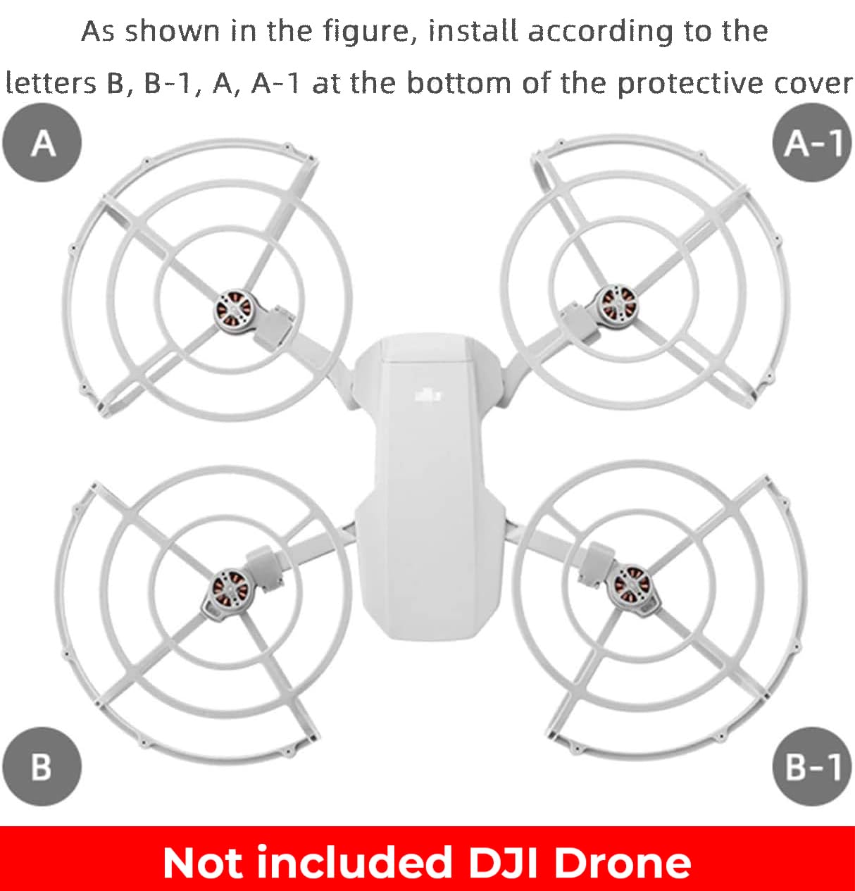 Zeitel DJI Mini 2 Propeller Protector Outdoor Flying Propeller Guards Anti-Collision Propeller Protector for DJI Mini 2/Mavic Mini/SE Anti-Collision Propellers Protector, Not Included DJI Drone