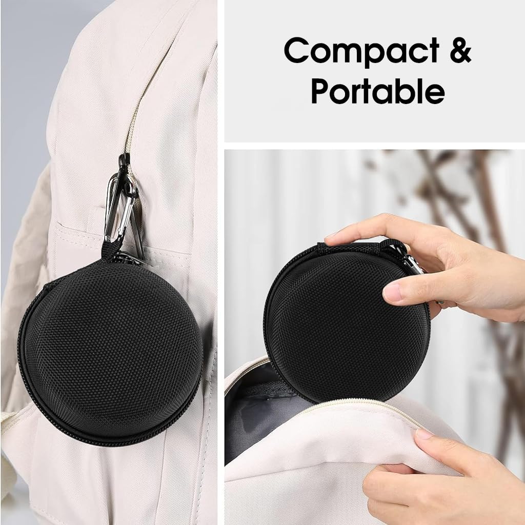 ZORBES Watch Travel Case, Portable Single Watch Storage Box Organizer, EVA Hard Shell Watch Bag Anti-Scratch Protective Case Compatible with 45mm 44mm 41mm 40mm 38mm A pple Watch, 9.5x9.5x7 cm