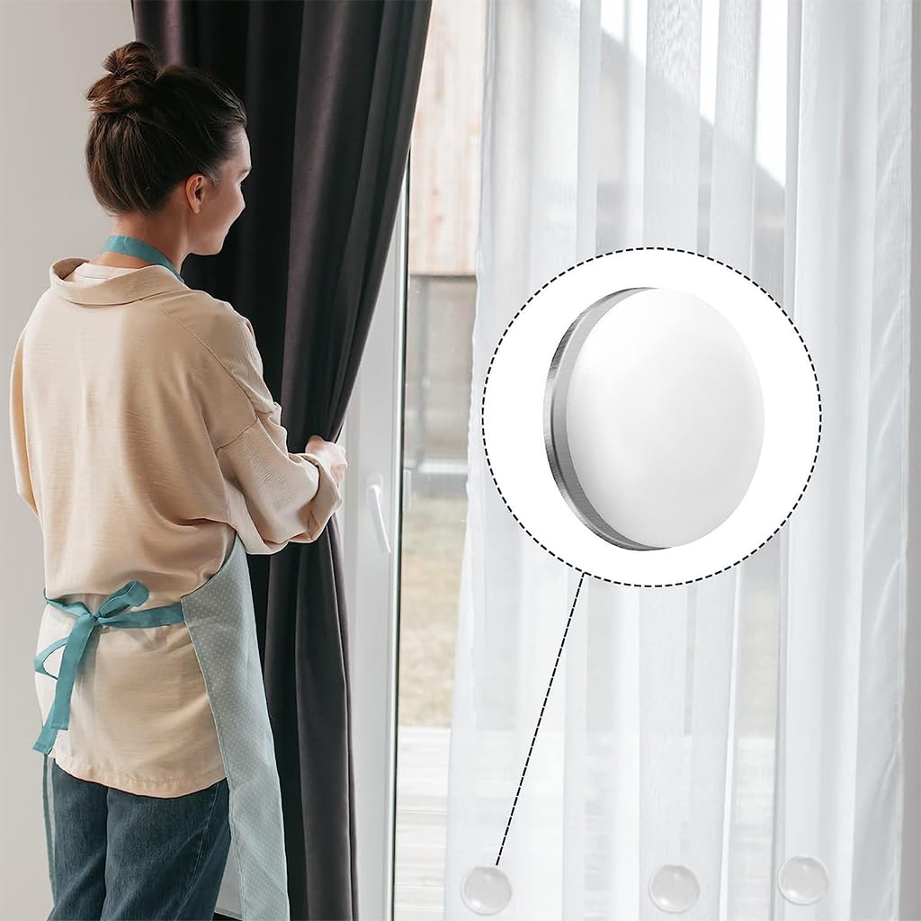 HASTHIP 3 Pair Curtain Weights Strong Curtain Magnet Weights Shower Curtain Magnet Weight Magnet Curtain Weights for Drapery, Tablecloth, Table Runner