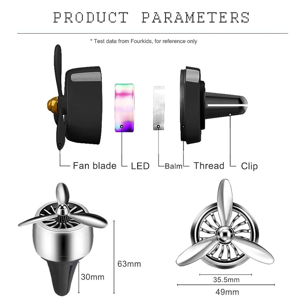 STHIRA Generic Car Fragrance Diffuser Vent Clip, Car Air Freshener Aromatherapy Essential Oil Diffuser, Aromatherapy Air Purifier, Remove Smoke and Bad Odors by Angus (Black)