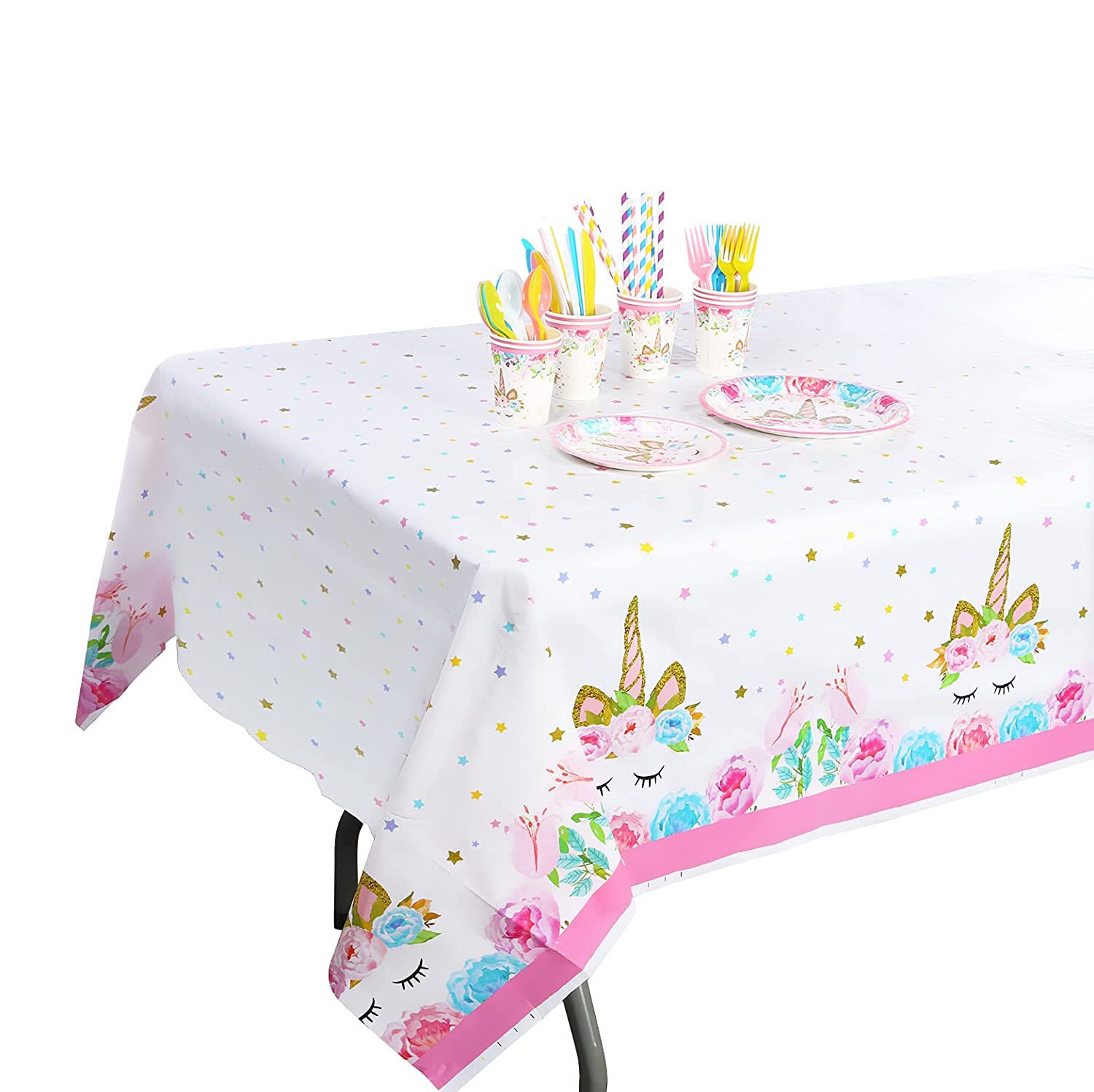HASTHIP 22-Pieces Cute Butterfly Cake Decorations with Happy Birthday Acrylic Cake Toppers for Birthday Cake Cake Party Decor (Purple & Pink) (party set)