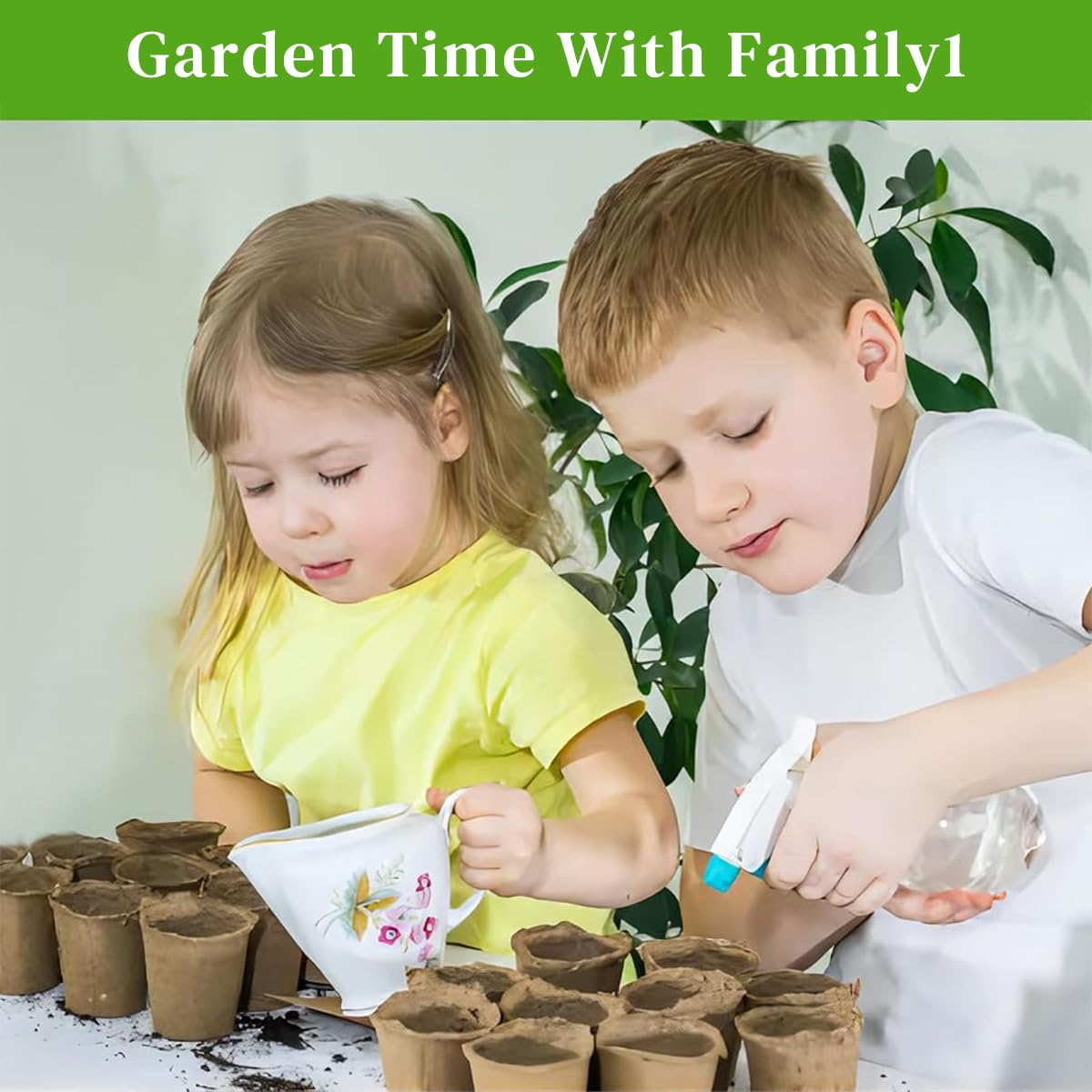 HASTHIP 20Pcs Degradable Nursery Seedlings Pot - 8cm Mini Flower Pots - Pots For Plants Nursery Pots With Draining Holes Pots for Indoor Plants - Plant Pots for All Kinds Flower Plant & Nursery Use