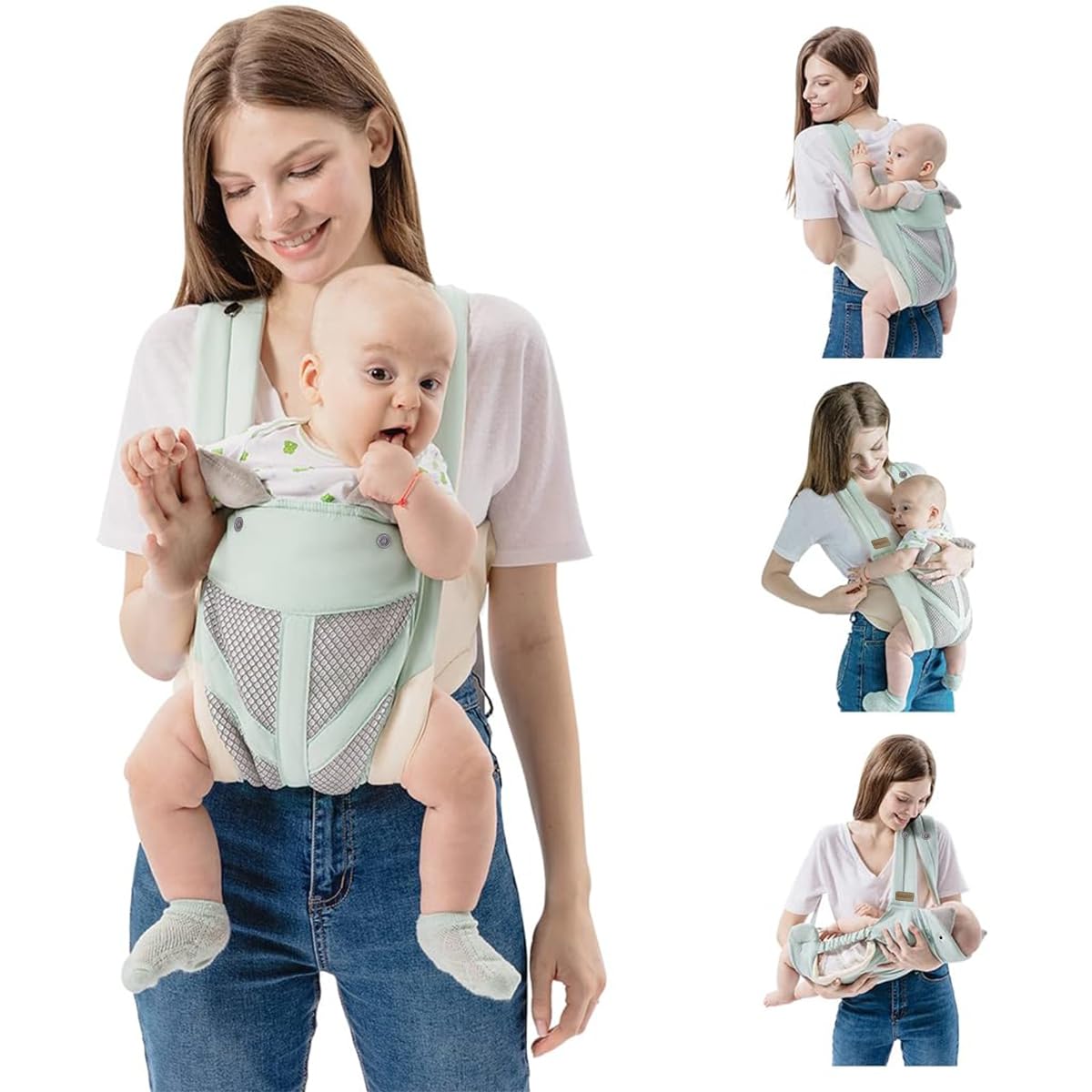 SNOWIE SOFT Upgrade Breathable Baby Carrier Bag for 0 to 3 Year Baby Eleboat