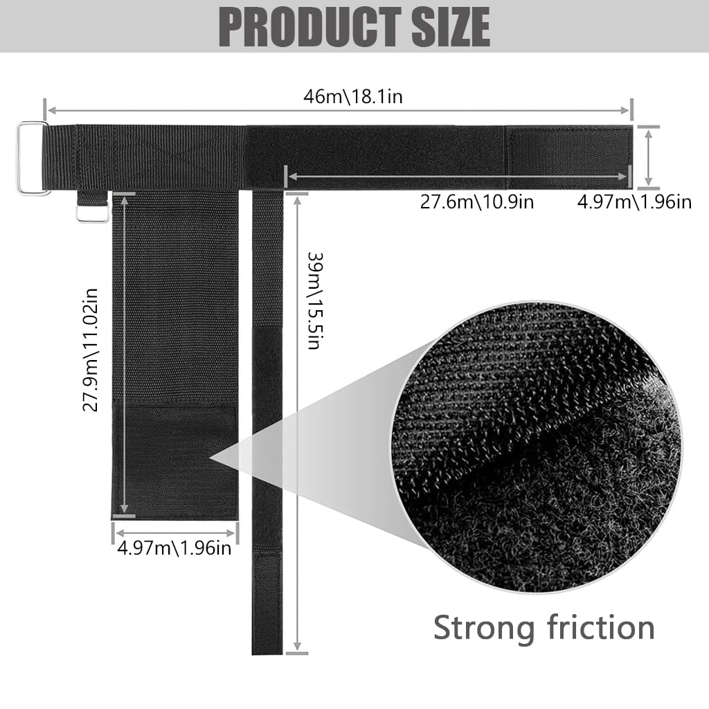 Proberos Fitness Ankle Weight Strap Adjustable Dumbbell Ankle Strap for Shin Splint & Leg Pain Relief Holds Up to 20lbs Anti-slip Ankle Weight Strap for Leg Lifts