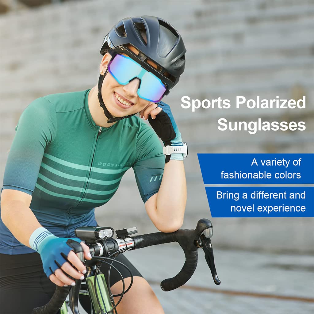 GUSTAVE UV400 Cricket Sunglasses for Men Stylish Cycing Sunglasses Professional Outdoor Sunglasses for Riding, Cycing, Anti-slip Sunglasses for Outdoor Sports(Blue)