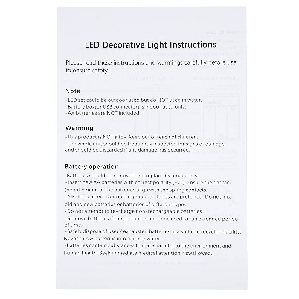 Verilux 2M 20 LEDs Walking Stick Shape Cooper Wire String Light for Christmas Home Festival Decoration (Blue and Red)