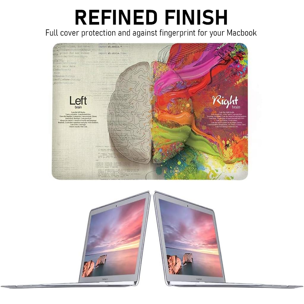 Verilux Creative Laptop Case Digital Print Laptop Cover Compatible with MacBook Air 13.3 Inch Case Shell 2018-2020 Release M1 A2337/A2179/A1932 Matte Hard Case Laptop Cover Case MacBook Air 13.3 Inch