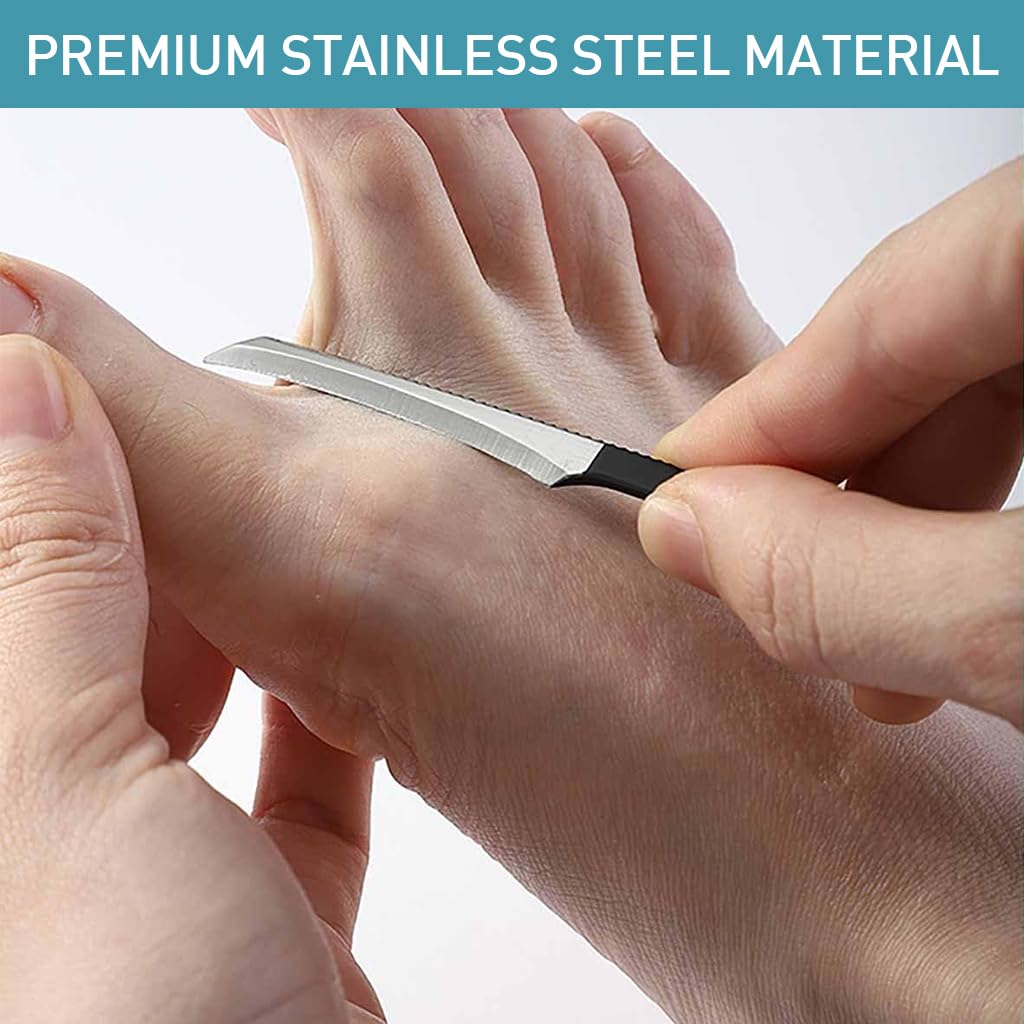 MAYCREATE 5 PCS Pedicure Shavers Set,Professional Foot File Dead Hard Skin Feet Heel Cuticle Callus Shaver Foot