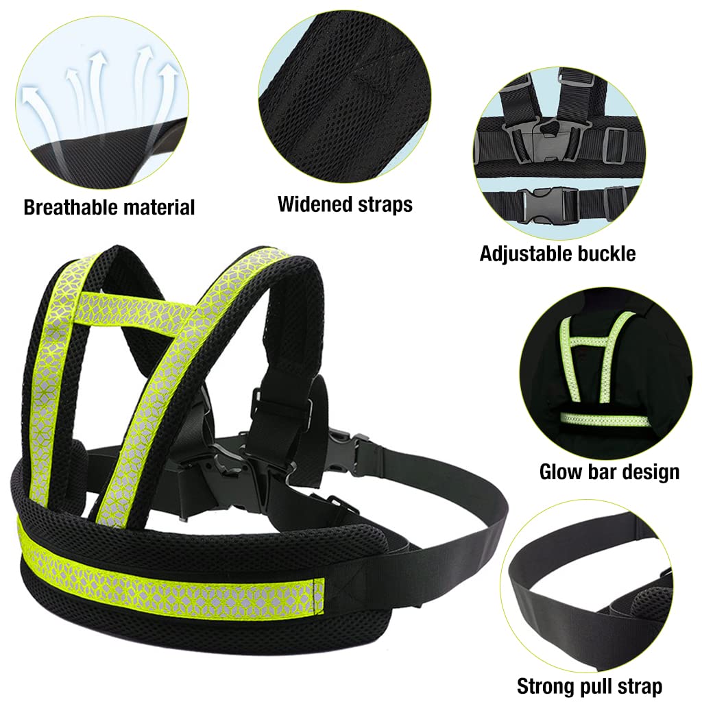 HASTHIP Portable Adjustable Kids Safety Belt for Two Wheeler with Reflective Strips,Children Motorcycle Harness for Bike,Kids Ride Strap,2 to 12 Years
