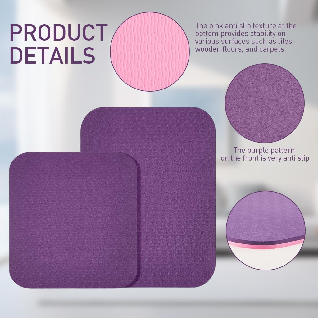 HASTHIP 2Pcs Anti-slip Mats 2 Sizes Foot Pedel Mat Sewing Machine Anti-slip Mat Sewing Machine Muffling Mats Reduces Sewing Machine Vibrations and Movement, Sewing Machine Accessories