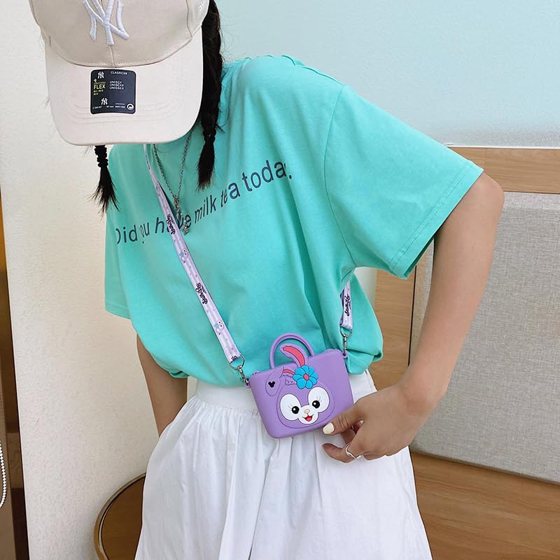 PALAY Mini Stella-Lou Silicone Cute Sling Bag for Girls Kids, Kawaii Handbag for Kids Cute Crossbody Bags Coin Bag Christmas Gift
