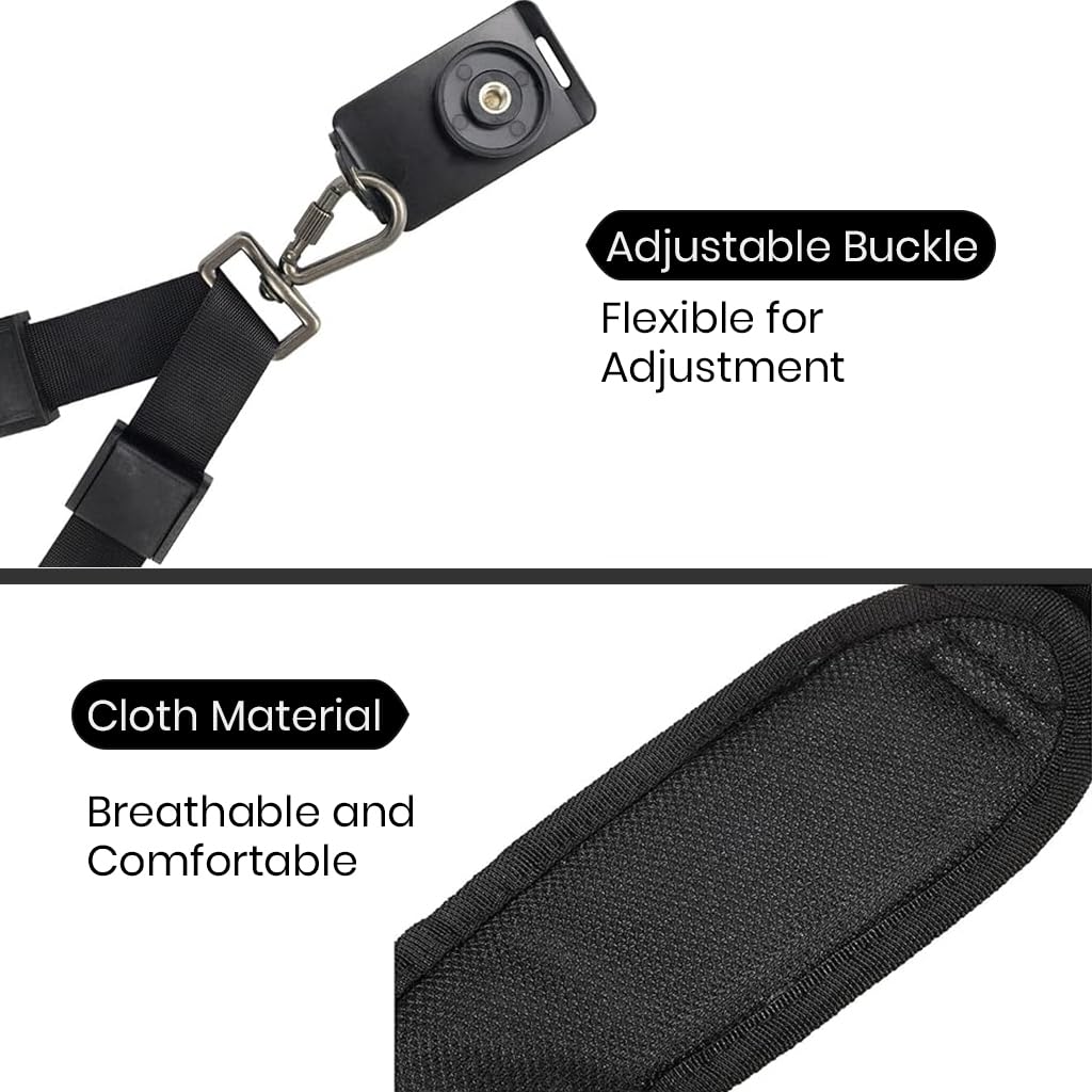 ZORBES Camera Shoulder Strap with Pockets Breathable Wide Padded DSLR Camera Shoulder Strap Adjustable Camera Shoulder Strap with Quick Release Buckles Universal Camera Shoulder Strap