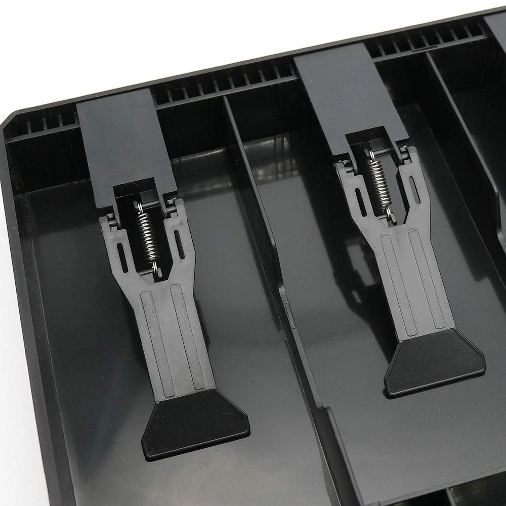 ELEPHANTBOAT Black Cash Storage with ABS Raw Material Drawer, Storage for Cash, Register Insert Tray Cash Coin