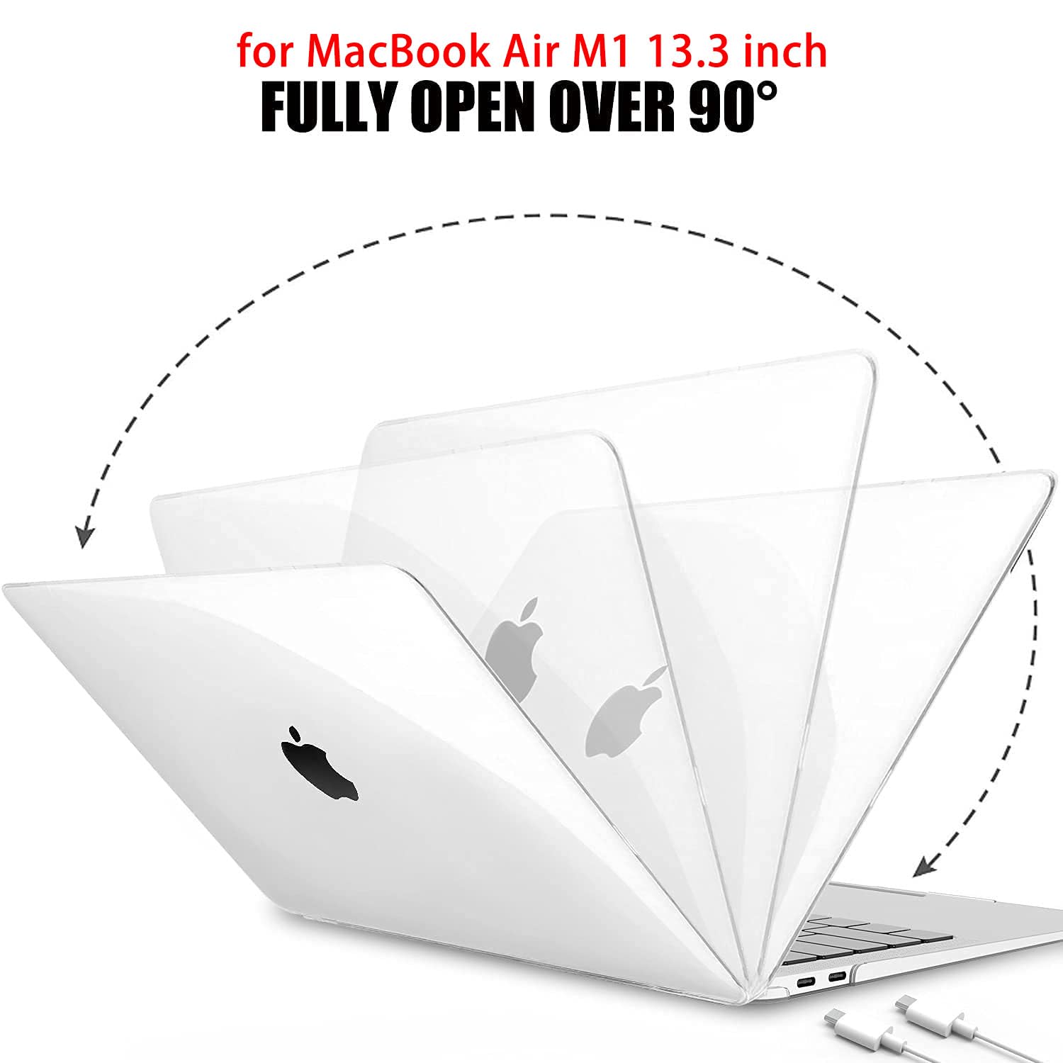 ZORBES Laptop Cover 13.3 inch for MacBook Air M1 Case Cover Laptop Case Compatible with 2020/2019/2018 MacBook Air M1 A2337 A2179 A1932 MacBook Air Case Waterproof Laptop Protector Hard Case