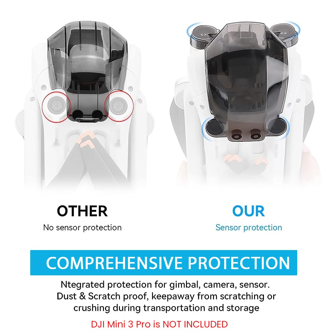 ZORBES Gimbal Cover Lens Protector Case for DJI Mini 3 Pro, DJI Mini 3 Pro Lens Protector Hood Clear Cover Transparent Gimbal Protector Dustproof Cap for DJI Mini 3 Pro Lens DJI Mini 3 Pro Drone Accessories
