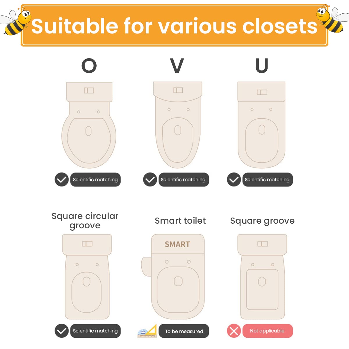 SNOWIE SOFT Potty Training Seat for Kids 1+ Years Old Kids with Soft PU Cushion and Safe Handles, Toilet Seat for Boys Girls with Non-Slip and Splash Guard, Potty Seat Detachable Training Seat Sheet