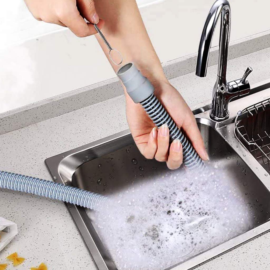 Serplex CPAP Tube Cleaning Brush 6.5Ft Flexible Stainless Steel Tube Cleaning Brush with 7'' Spiral Cleaning Brush Universal Tube Cleaning Brush for Standard 22mm Diameter CPAP Tubing