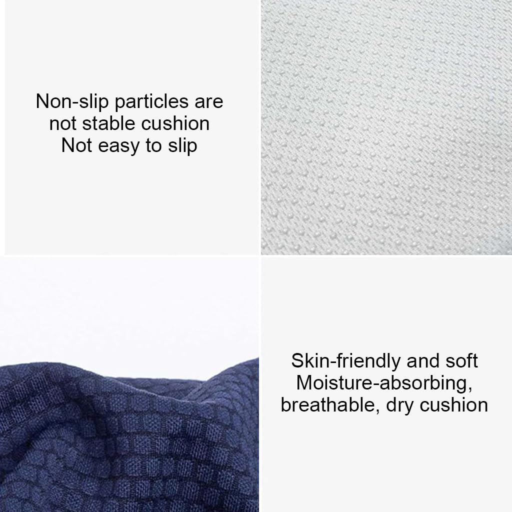 HANNEA Orthopedic Seat Cushion Memory Foam Elevated Seat Cushion Adjustable Seat Cushion for Chair Pain Relief Seat Cushion for Lower Back Pain, Sciatica, Herniated Discs, Hemorrhoid, All Season Use