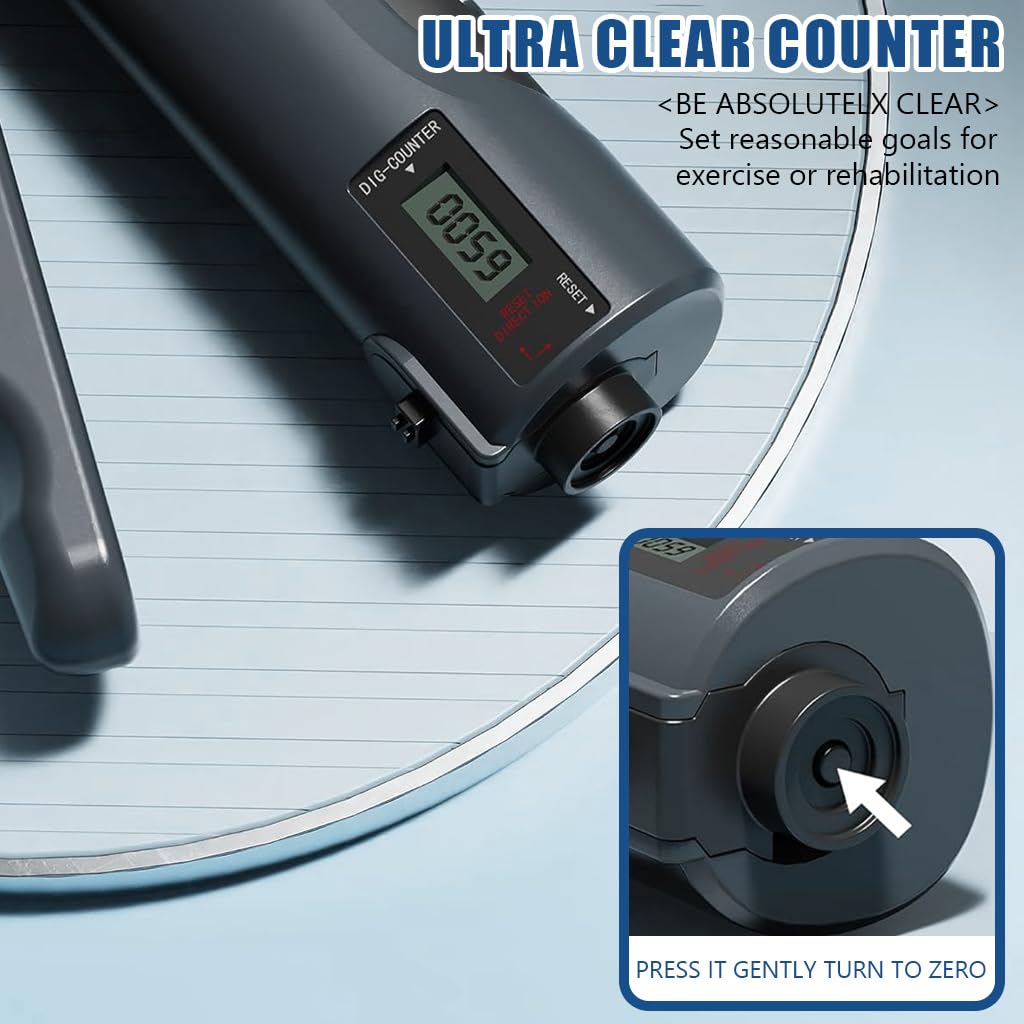 Optifit Grip Strengthener with Digital Counter 11lbs -132lbs Adjustable Resistance 2 In 1 Forearm Strengthener Finger Strengthener Multifunctional Hand Strength Trainer Improve Hand Finger Dexterity