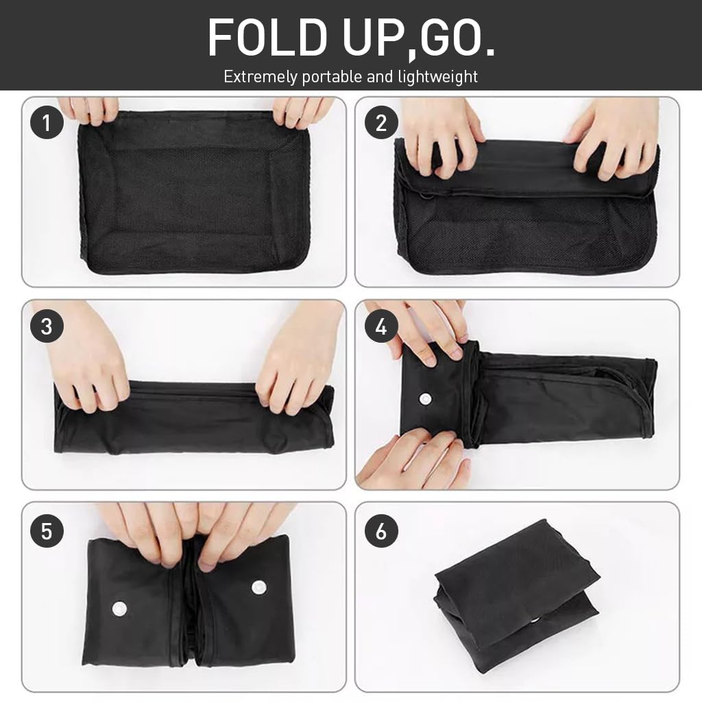 HASTHIP 8Pcs Travel Bags for Luggage Transparent Mesh Zipper Travel Organizer Packing Bags Travel Toiletries Organizer Hanging Makeup Organizer Portable Travel Bags for Clothes, Makeups, Toiletries
