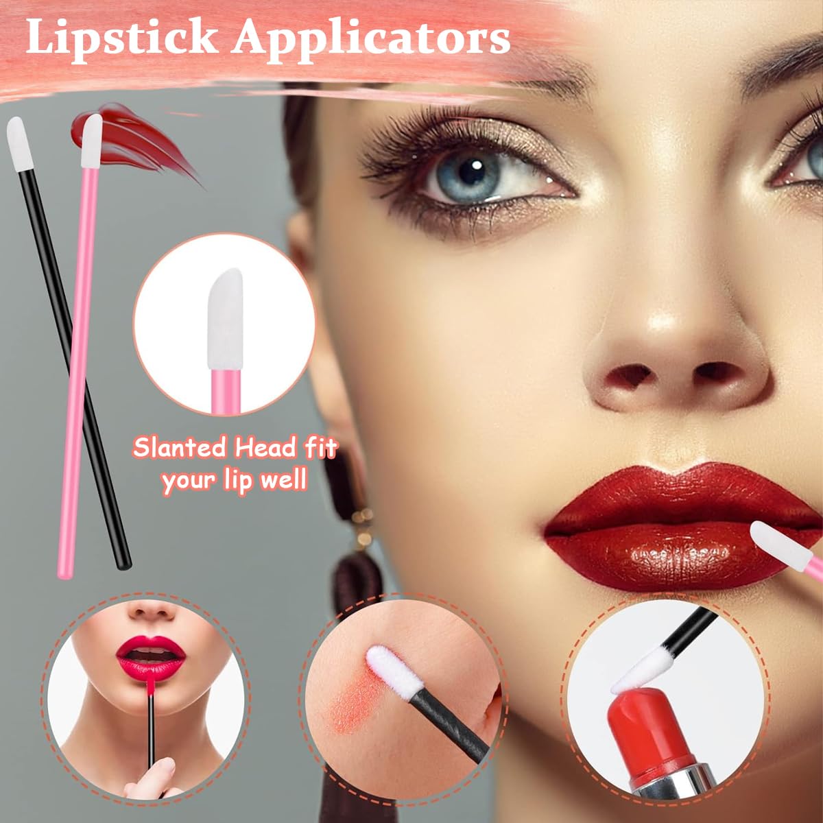 MAYCREATE Makeup Applicators Kit Includes Triangle Powder Puff, Mixing Palette, Foundation Spatula, Mascara Wands, Lip Brush & Hair Clips Makeup Acessories Tools Set