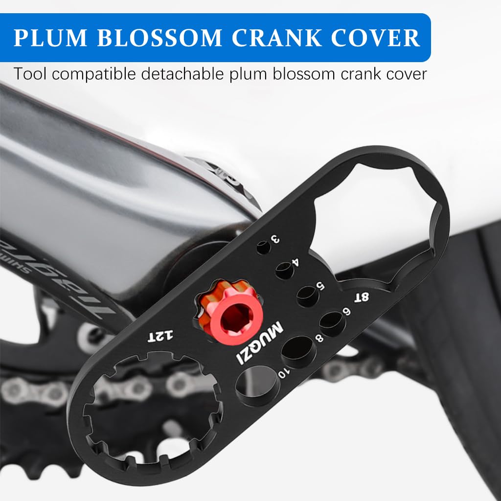 Proberos Bicycle Fork Cap Wrench 3.93 inches Pocket Multi Wrench Tool Bike Front Fork Shoulder Caps Wrench, Multifunctional Aluminum Alloy Bike Maintenance Tool Spanner