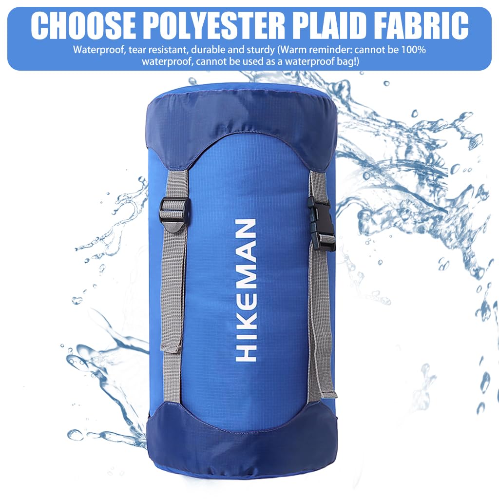 Proberos Ultra-Strong 40D Silnylon Ripstop Compression Sack - 40% Space Saving, Waterproof Drawstring Bag with Dust Cap, Ideal for Camping, Clothing, Sleep Bags & Outdoor Gear Storage
