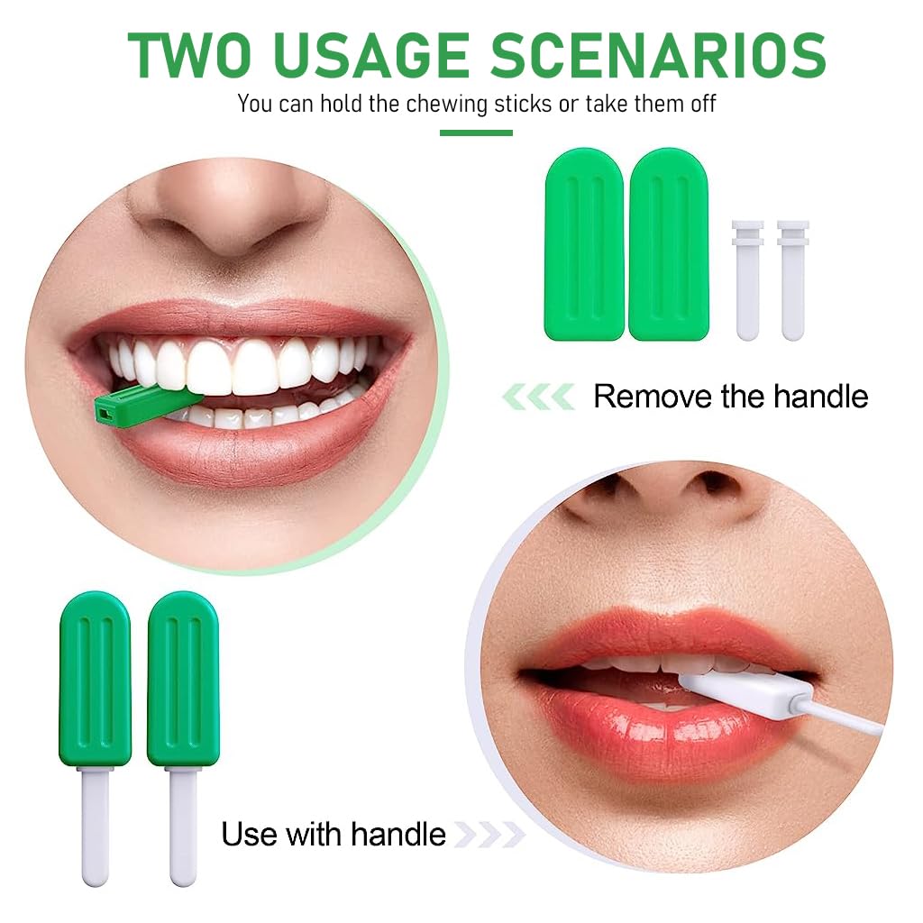 HASTHIP 4PCS Chewies for Invisalign Aligner, Aligner Tray Seaters Chewies for Aligner Trays Chompers Aligner Trays (Mint Flavor)