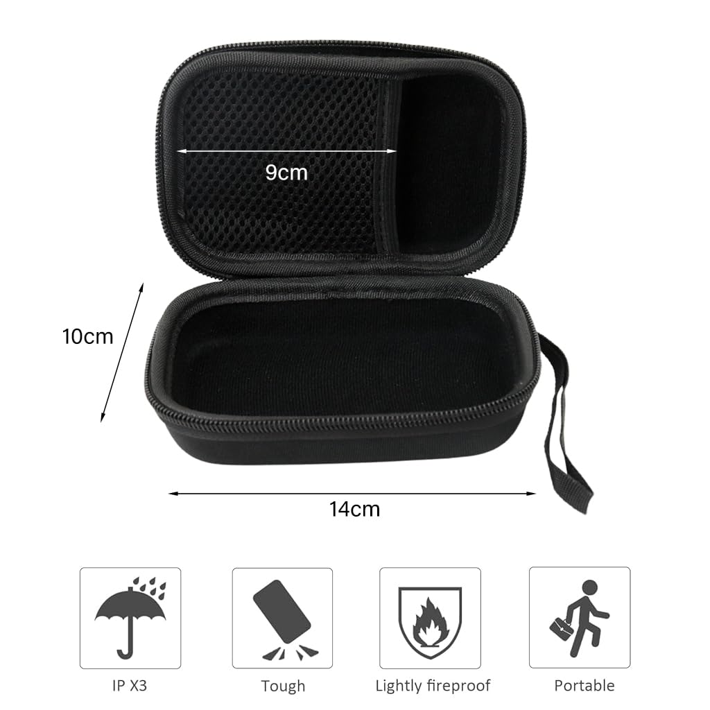 ZORBES Carrying Case for JBL Go 4/Go3 EVA Hard Case for JBL Go 4/Go3 Anti-Scratch Carry Bag with Hand Strap Fashion Travel Hard Shell Case for JBL Go 4/Go3 Accessory Bag for JBL Go 4/Go3