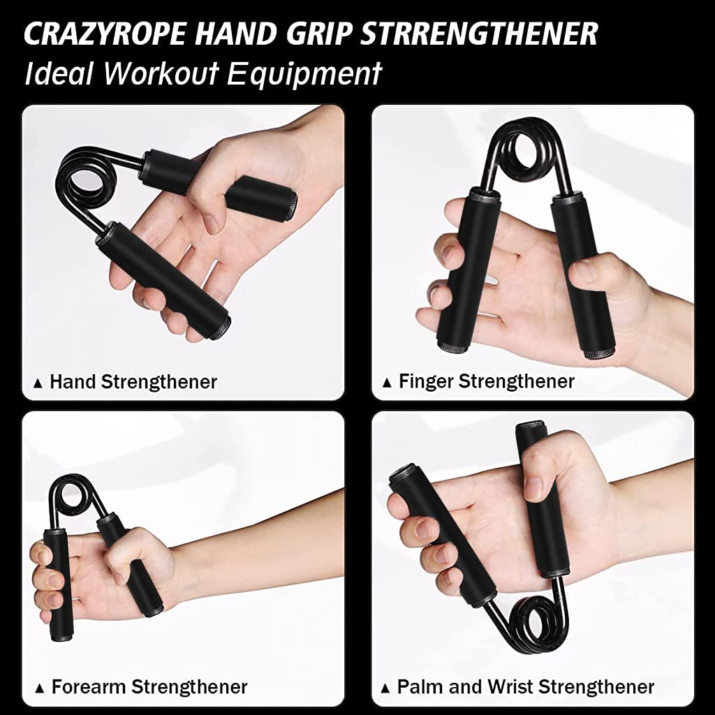 Proberos 3pcs Hand Grip Strength Trainer for Home & Gym Workouts, Heavy Duty Hand Grip Strengthener for Men & Women, Non-Slip Gripper, for Athletes & Hand Exercising (100lbs/150lbs/200lbs)