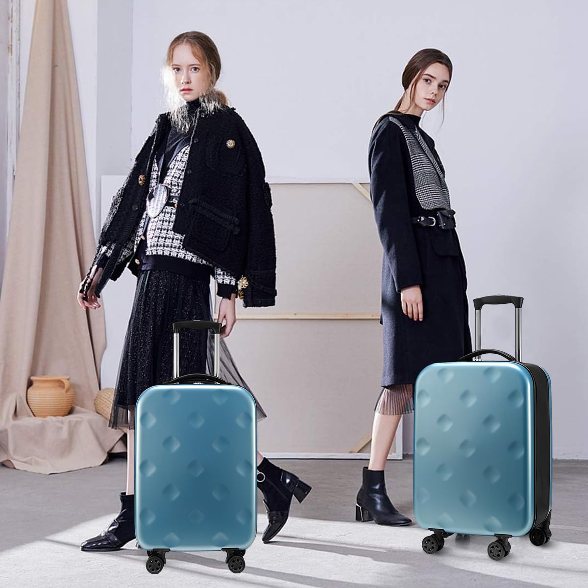 PALAY Luggage Bags for Travel 55 cms Travel Bags for Luggage Trolley with Password Lock Hard Case Travel Luggage Design Expandable Travel Suitcase for Men