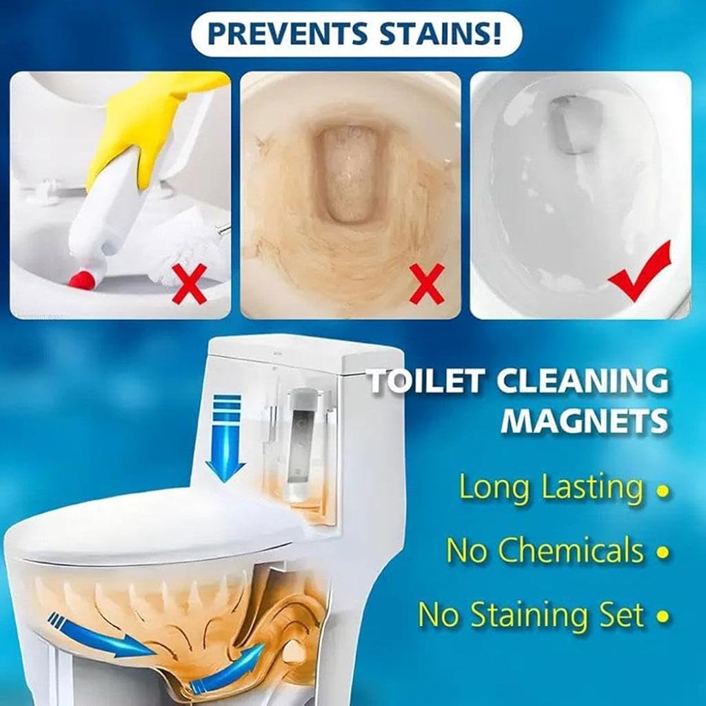 HASTHIP® Toilet Magnets for Tank, Long Lasting Tank Cleaner,