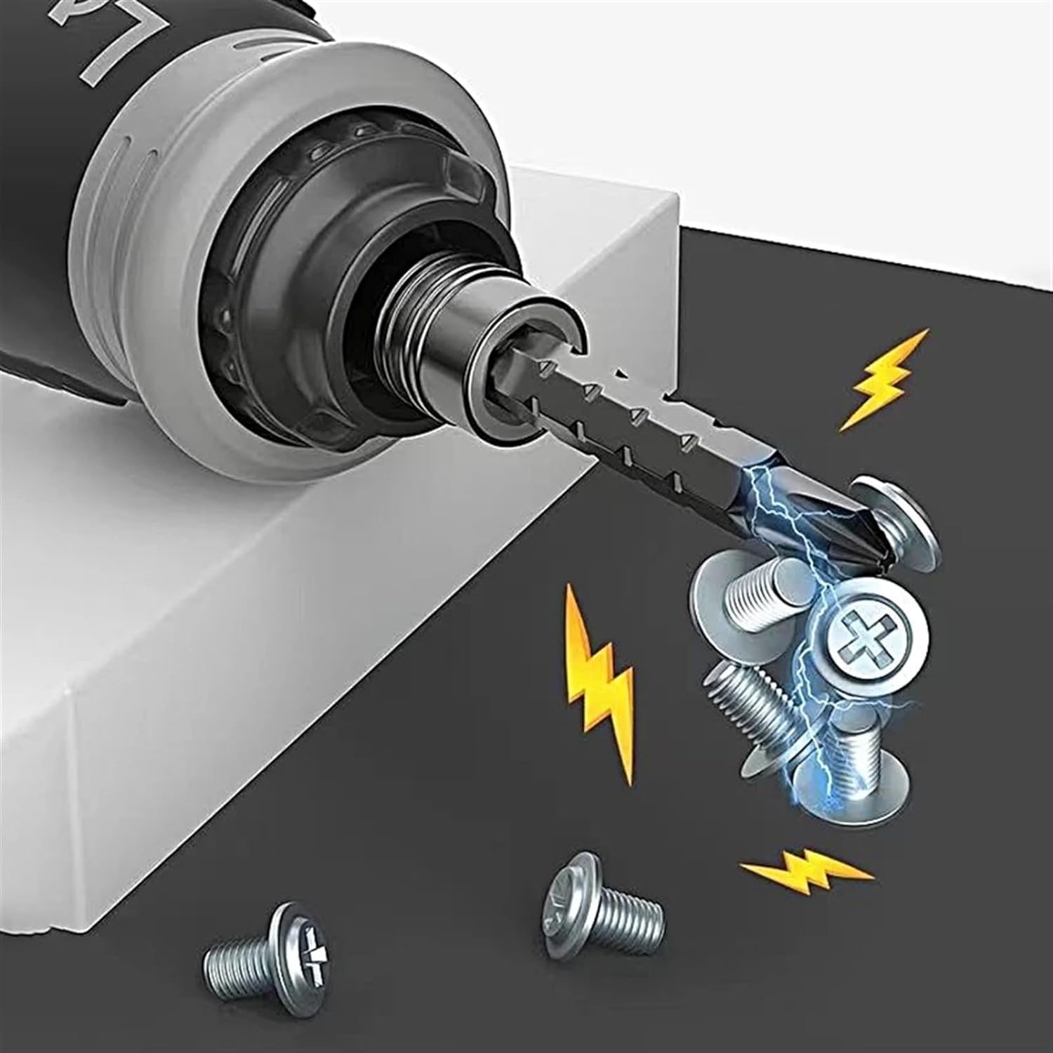 Serplex 13-in-1 Screwdriver Set with 6 Dual-head Screwdriver Bits, Ratchet Screwdriver Kit Adjustable Length Screwdriver Labor-saving Retractable Magnetic Chrome Vanadium Steel Batch Head Combination