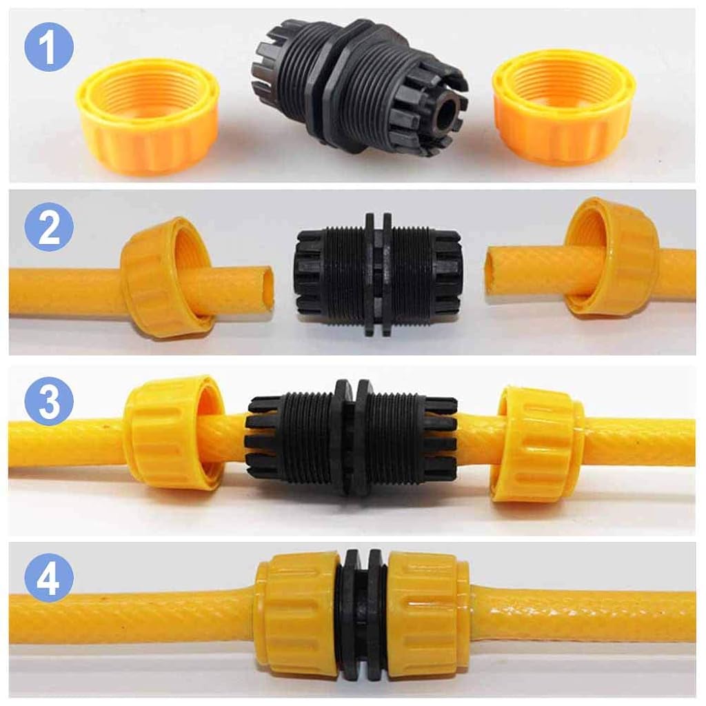 ZIBUYU® Hose Quick Connectors Water Pipe Fast Fitting Connector Tap Adapter Set for Garden Wash Car Female Sprayer and Standard Fitting 10PCS